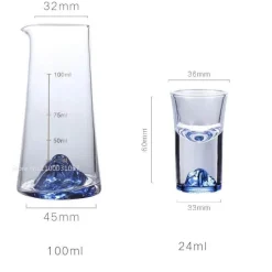 Plates u0026 More Küche & Esszimmer-Blauer Sake-Glaskrug - Weinflaschenspender Bierkühler