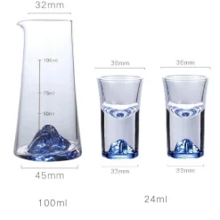 Plates u0026 More Küche & Esszimmer-Blauer Sake-Glaskrug - Weinflaschenspender Bierkühler