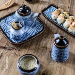 Elegance at the Table Küche & Esszimmer-Blaues Gewürzdosen-Set aus Keramik – Elegante Gewürzbehälter für die Küche zum organisierten Kochen