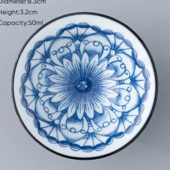 Plates u0026 More Küche & Esszimmer-Blau-weiße Teetasse aus Porzellan – japanische Espressotasse