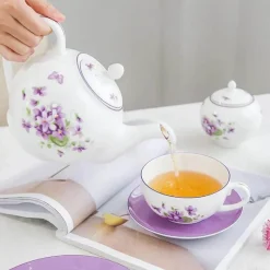 Feast u0026 Flair Küche & Esszimmer-Blue Dream Teeservice - Tasse Untertasse Milchglas Zuckerdose Teller