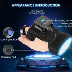 Cozy Living Heimwerkzeuge-Bluetooth-Barcode-Scanhandschuh – Smart Technology Reader