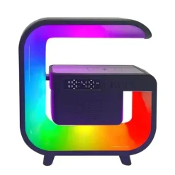 The Decor Haven Gadgets Für Zuhause-Bluetooth-Lautsprecherlampe - Kabelloses RGB-Nachtlicht mit Ladegerät