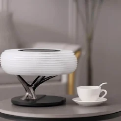 Bright Accents Beleuchtung-Bluetooth-Lautsprecherlampe – Schreibtischlampe im Baumdesign