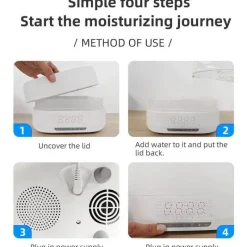 The Decor Haven Gadgets Für Zuhause-Bluetooth-Luftbefeuchter-Lautsprecher – 3-in-1-Mist-Tune-Gerät