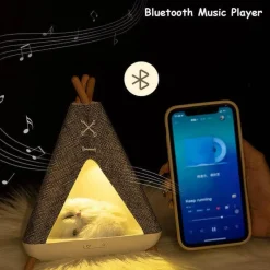 Illuminate Home Beleuchtung-Bluetooth-Nachtlichtlautsprecher - Tragbare mehrfarbige LED-Lampe