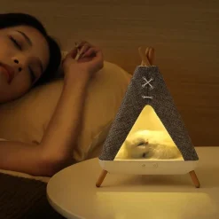 Illuminate Home Beleuchtung-Bluetooth-Nachtlichtlautsprecher - Tragbare mehrfarbige LED-Lampe