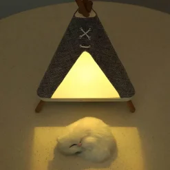 Illuminate Home Beleuchtung-Bluetooth-Nachtlichtlautsprecher - Tragbare mehrfarbige LED-Lampe