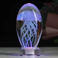 The Light Loft Beleuchtung-Bluetooth-Quallen-Nachtlicht – Stimmungslampe mit Musik