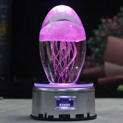 The Light Loft Beleuchtung-Bluetooth-Quallen-Nachtlicht – Stimmungslampe mit Musik