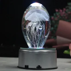 The Light Loft Beleuchtung-Bluetooth-Quallen-Nachtlicht – Stimmungslampe mit Musik