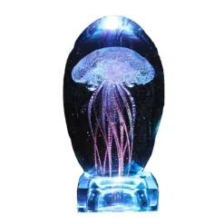 The Light Loft Beleuchtung-Bluetooth-Quallen-Nachtlicht – Stimmungslampe mit Musik