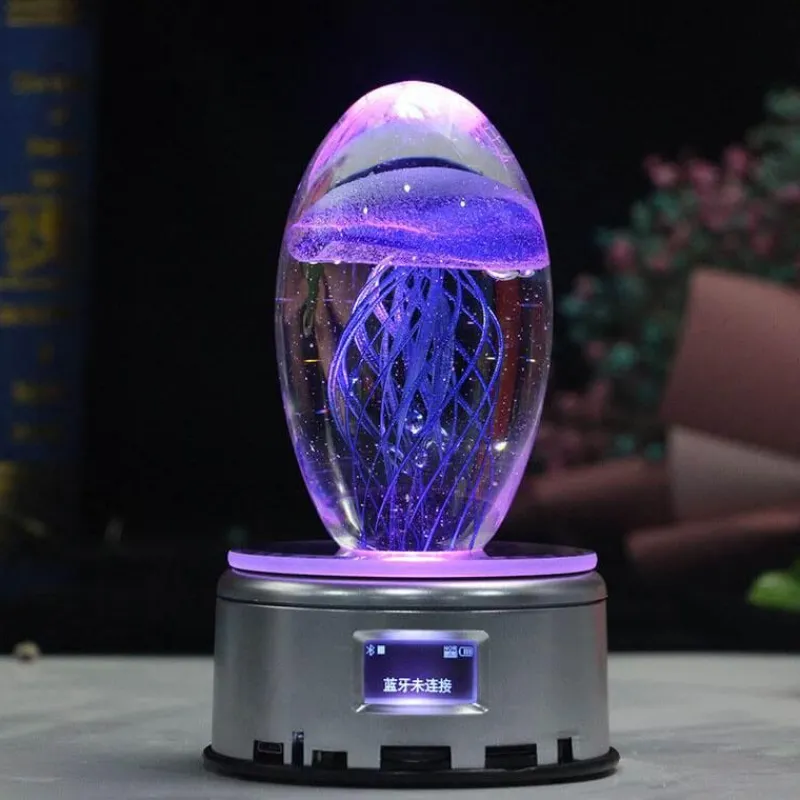 The Light Loft Beleuchtung-Bluetooth-Quallen-Nachtlicht – Stimmungslampe mit Musik