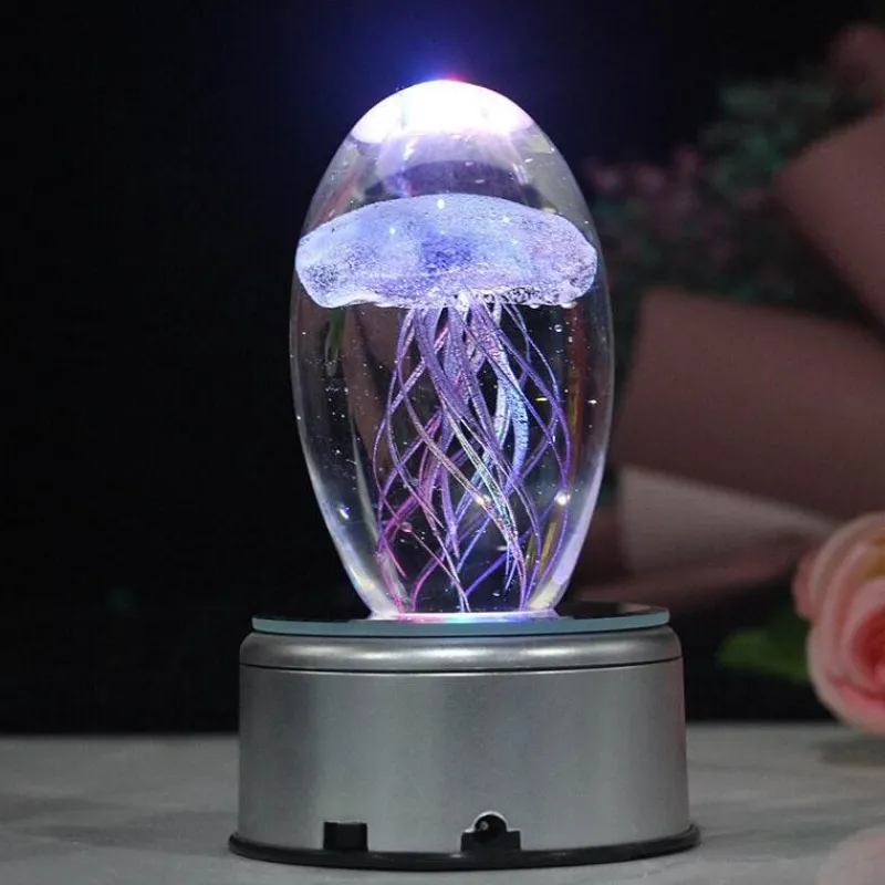 The Light Loft Beleuchtung-Bluetooth-Quallen-Nachtlicht – Stimmungslampe mit Musik