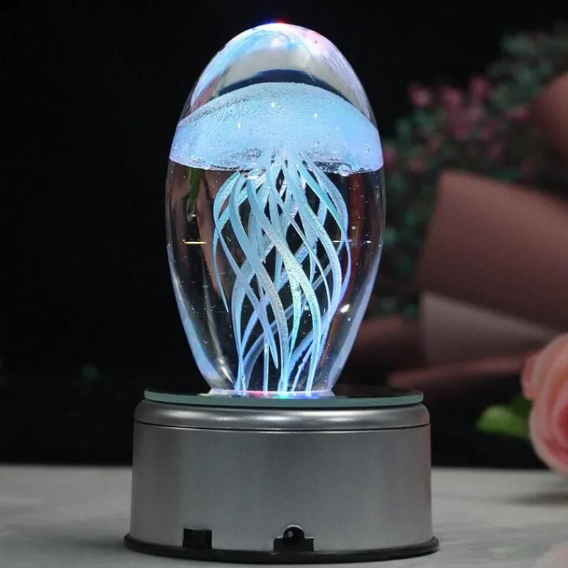 The Light Loft Beleuchtung-Bluetooth-Quallen-Nachtlicht – Stimmungslampe mit Musik