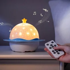 Bright Accents Beleuchtung-Bluetooth-Sternenprojektorlampe – Stimmungslichtprojektor für den Nachthimmel