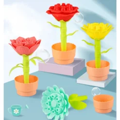 The Decor Haven Babyspielzeug-Blumen-Seifenblasenmacher - Seifenblasenspielzeug für Kinder