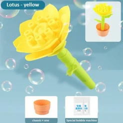 The Decor Haven Babyspielzeug-Blumen-Seifenblasenmacher - Seifenblasenspielzeug für Kinder
