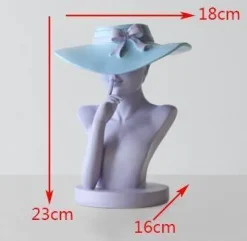 Accent Haven Wohndeko-Blumentopf - Hübsche Frau Pflanzgefäß Statue