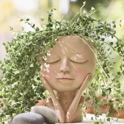 Timeless Vessels Outdoor & Garten-Blumentopf mit nordischem Peace-Design für Damen