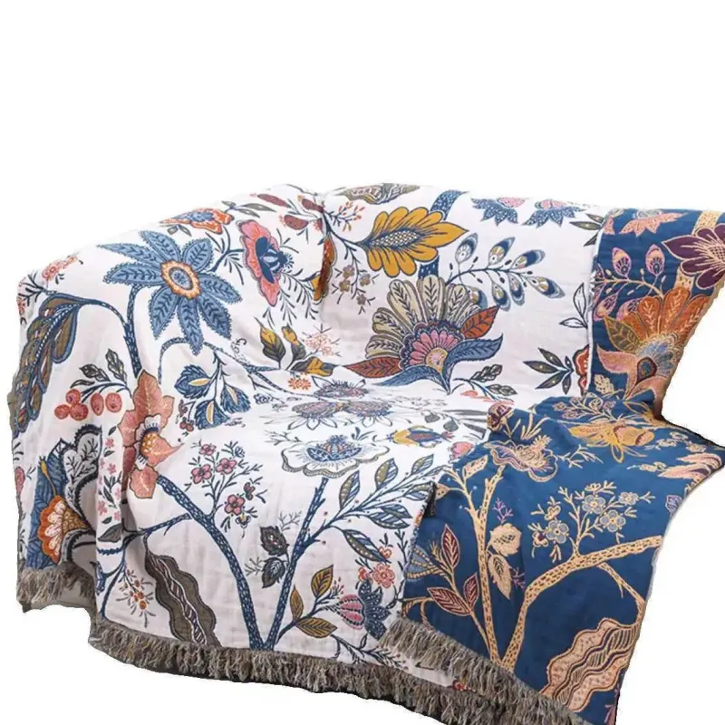 Wrap u0026 Relax Bettzeug-Bohemian-Überwurfdecke aus Baumwolle – Leichter Sommer-Sofa-Bettbezug