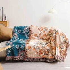 Wrap u0026 Relax Bettzeug-Bohemian-Überwurfdecke aus Baumwolle – Leichter Sommer-Sofa-Bettbezug