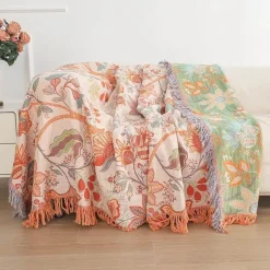 Wrap u0026 Relax Bettzeug-Bohemian-Überwurfdecke aus Baumwolle – Leichter Sommer-Sofa-Bettbezug