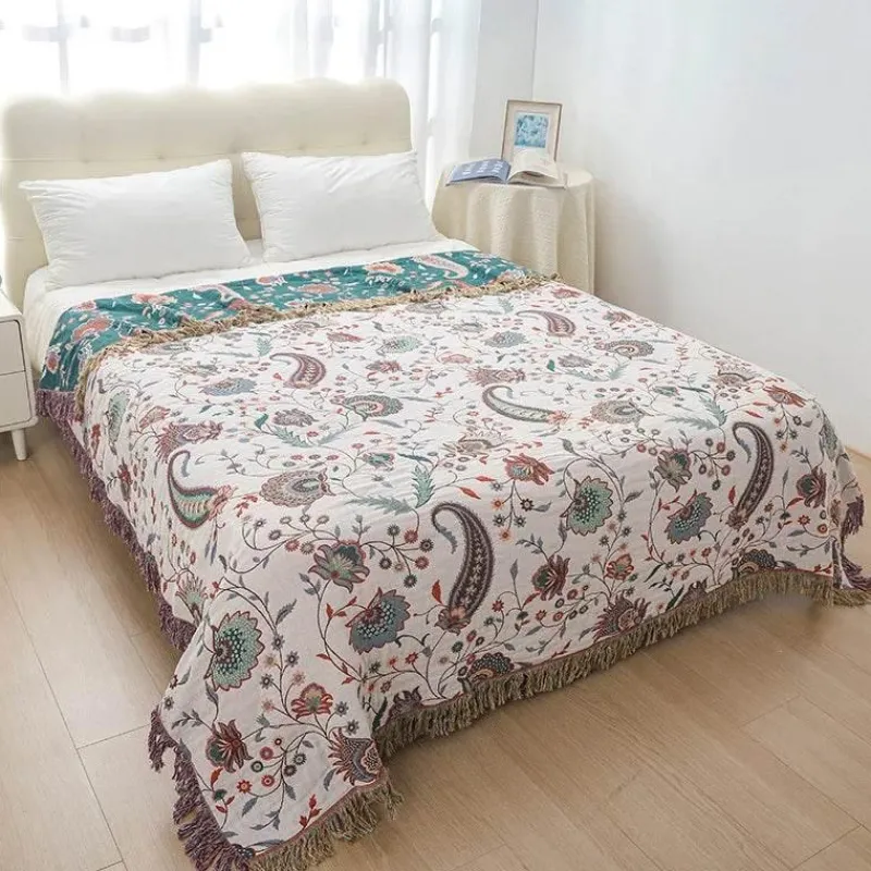 Wrap u0026 Relax Bettzeug-Bohemian-Überwurfdecke aus Baumwolle – Leichter Sommer-Sofa-Bettbezug