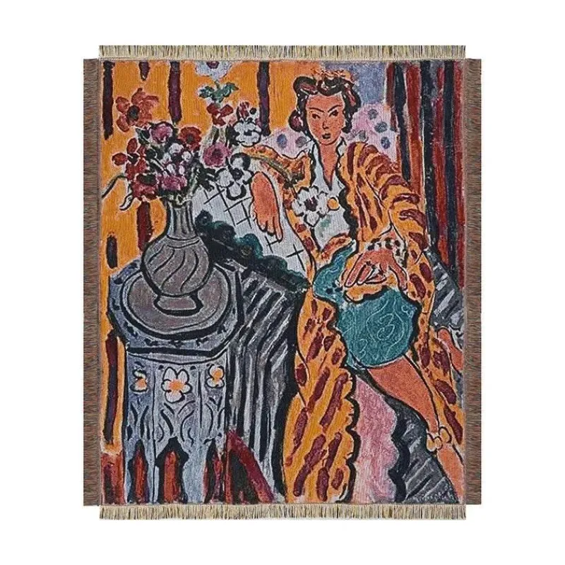 Wrap u0026 Relax Bettzeug-Boho Chic Überwurfdecke - Gemütliche Picknick- und Wohnzimmerdecke