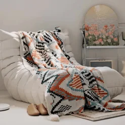 Cozy Haven Bettzeug-Boho Geometrische Überwurfdecke - Schicker Dekobezug