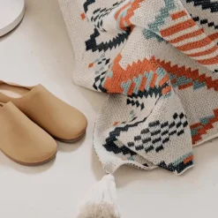 Cozy Haven Bettzeug-Boho Geometrische Überwurfdecke - Schicker Dekobezug