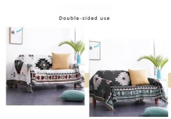 Cozy Haven Bettzeug-Boho Gestrickte Überwurfdecke - Gemütliches Boho Home Decor