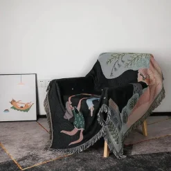 Snug u0026 Soft Bettzeug-Boho Gobelindecke - Jacquard Picknick Sofa Dekor