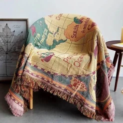The Blanket Nook Bettzeug-Boho Jacquard Strickdecke - Gemütlicher dekorativer Wohnakzent