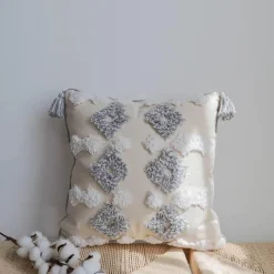 Cozy Cushions Bettzeug-Boho Kissenbezug aus Baumwolle - Ethno Wohndekor Akzent