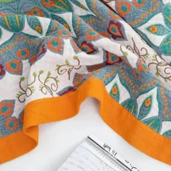 The Blanket Nook Bettzeug-Boho Mandala Baumwolldecke - Doppelseitige weiche Sommerdecke für Betten und Sofas