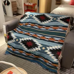 Snug u0026 Soft Bettzeug-Boho Nordische Überwurfdecke - Gemütliche dekorative Strickdecke