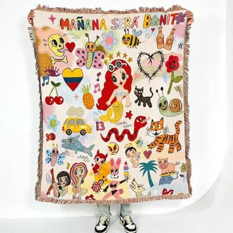 Snug u0026 Soft Bettzeug-Boho Nordische Sofadecke - Gobelin Tagesdecke Dekor