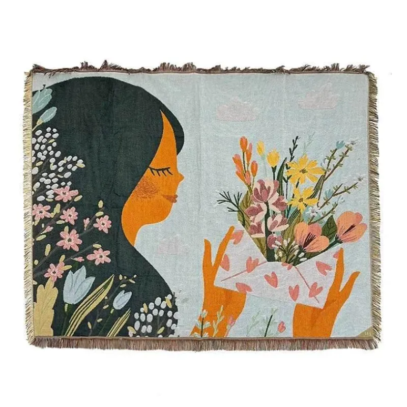 Snug u0026 Soft Bettzeug-Boho Nordische Sofadecke - Gobelin Tagesdecke Dekor