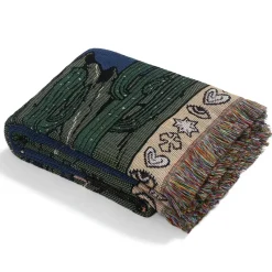Cozy Haven Bettzeug-Boho Schlangenmuster Sofadecke - Gobelin Dekor Bezug