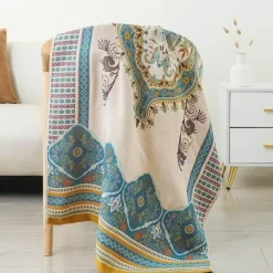 Wrap u0026 Relax Bettzeug-Boho Schnelltrocknendes Badetuch aus Baumwollgaze - Großes Wickeltuch