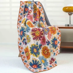 Wrap u0026 Relax Bettzeug-Boho Schnelltrocknendes Badetuch aus Baumwollgaze - Großes Wickeltuch