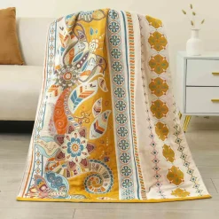 Wrap u0026 Relax Bettzeug-Boho Schnelltrocknendes Badetuch aus Baumwollgaze - Großes Wickeltuch