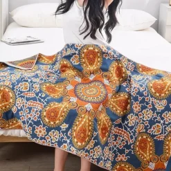 Wrap u0026 Relax Bettzeug-Boho Schnelltrocknendes Badetuch aus Baumwollgaze - Großes Wickeltuch