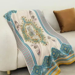 Wrap u0026 Relax Bettzeug-Boho Schnelltrocknendes Badetuch aus Baumwollgaze - Großes Wickeltuch