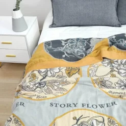 The Blanket Nook Bettzeug-Boho-Baumwolldecke – Leichte Sommerdecke für Betten und Sofas