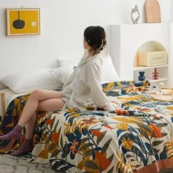 Snug u0026 Soft Bettzeug-Boho-Baumwolldecke – weicher, stylischer Überwurf fürs Bett und unterwegs