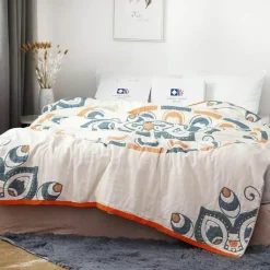 Wrap u0026 Relax Bettzeug-Boho-Überwurfdecke aus Baumwolle – weiche Sommerdecke für Betten