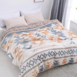 Wrap u0026 Relax Bettzeug-Boho-Überwurfdecke aus Baumwolle – weiche Sommerdecke für Betten