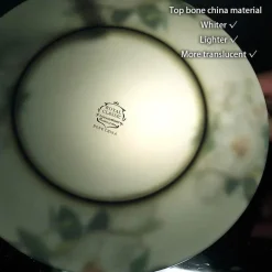 Elegance at the Table Küche & Esszimmer-Bone China Obstteller Set - Eleganter Kuchenständer Buffet Geschirr Tablett